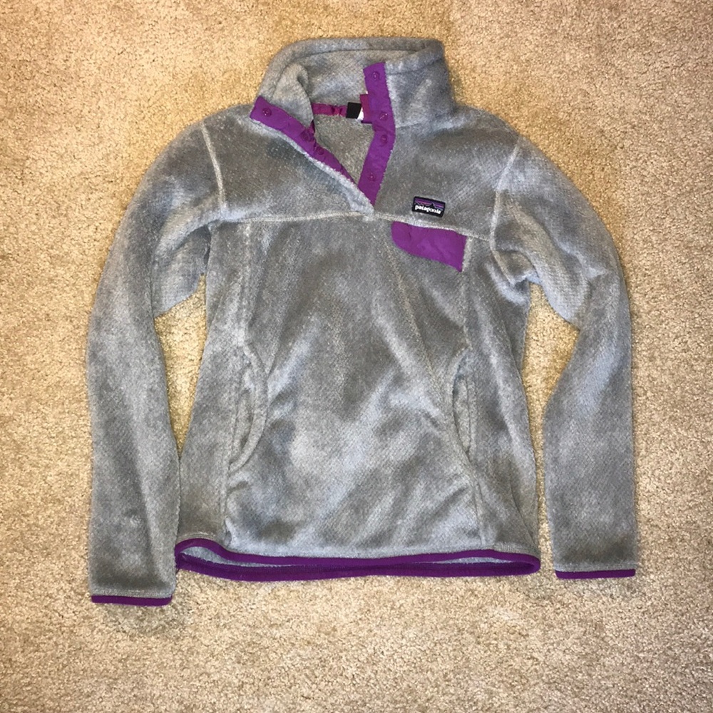 Patagonia grey Snap-T fleece pullover